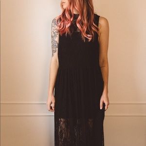 lace maxi slip